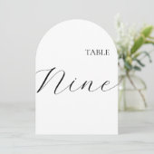 Table Number Nine Card Kaart (Staand voorkant)