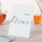 Table Number Nine  Reclamebord Met Voetstuk (Insitu)