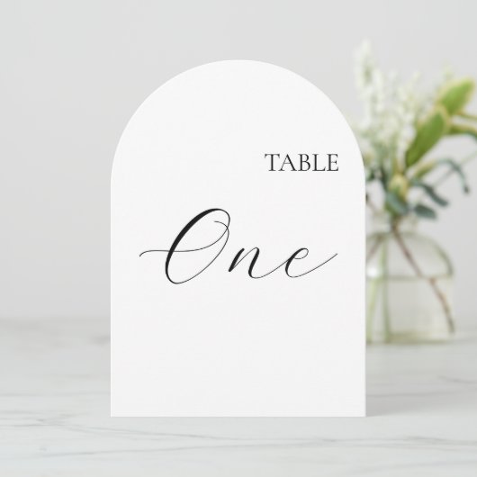 Table Number One Card Kaart (Staand voorkant)