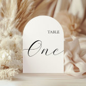 Table Number One Card Kaart