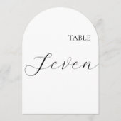 Table Number Seven Card Kaart (Voorkant)