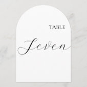Table Number Seven Card Kaart (Achterkant)