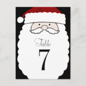 Table Number Simple Santa Feestdagenkaart (Voorkant)