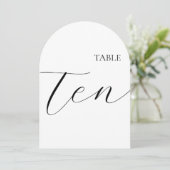 Table Number Ten Card Kaart (Staand voorkant)