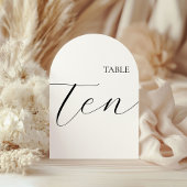 Table Number Ten Card Kaart