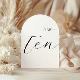 Table Number Ten Card Kaart