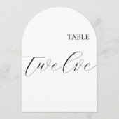 Table Number Twelve Card Kaart (Voorkant)