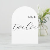 Table Number Twelve Card Kaart (Staand voorkant)