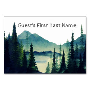 Table Place Card - Camping Kaart