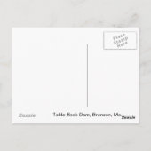 Table Rock-dam Briefkaart (Achterkant)