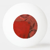 "Table Rock green & red" Abstract Ping Pong Ball (Voorkant)