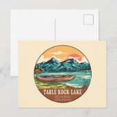 Table Rock Lake Boating Vissen Emblem Briefkaart (Voorkant / Achterkant)