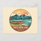 Table Rock Lake Boating Vissen Emblem Briefkaart (Voorkant)