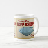 Table Rock Lake Fish Vintage Travel Koffiemok (Voorkant rechts)