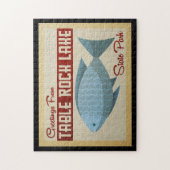 Table Rock Lake Fish Vintage Travel Legpuzzel (Verticaal)