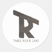Table Rock Lake Ronde Sticker (Voorkant)