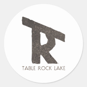 Table Rock Lake Ronde Sticker