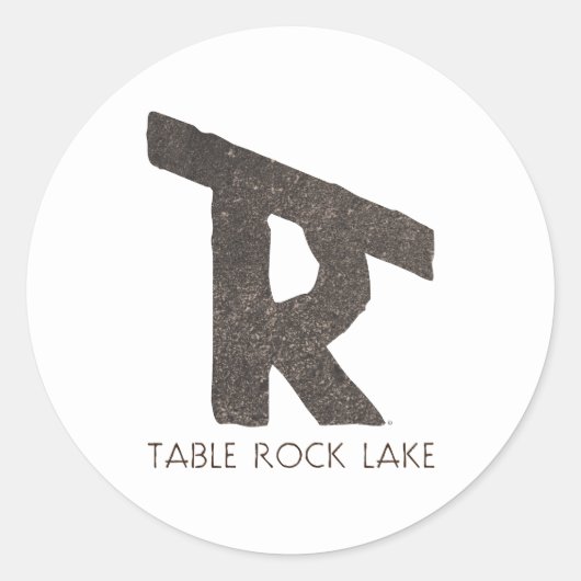 Table Rock Lake Ronde Sticker (Voorkant)
