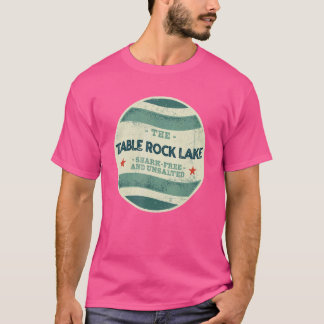 Table Rock Lake Shark Free and unsaled Camping Mi T-shirt