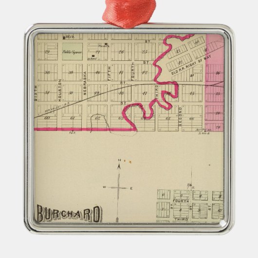 Table Rock, Nebraska Metalen Ornament (Voorkant)