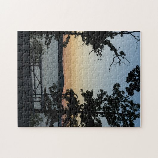 Table Rock Silhouette Sunset Legpuzzel (Horizontaal)