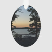 Table Rock Silhouette Sunset Ornament (achterkant)