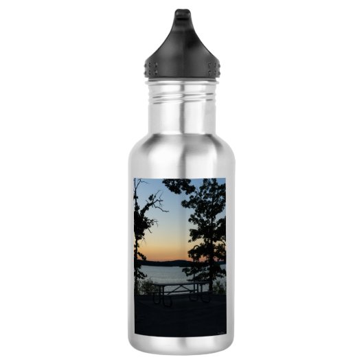 Table Rock Silhouette Sunset Stainless Steel Water Waterfles (Rechts)