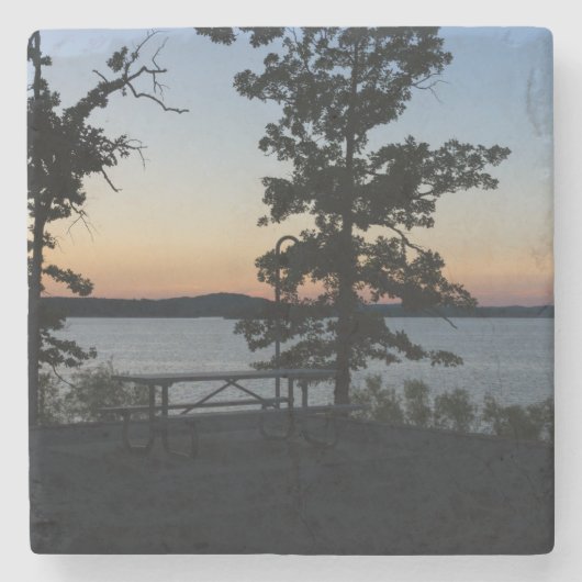 Table Rock Sunset Stenen Onderzetter (Voorkant)