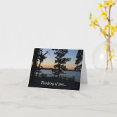 Table Rock Sunset Thinking You Card Kaart (Gele Bloem)