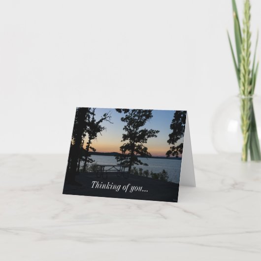 Table Rock Sunset Thinking You Card Kaart (Voorkant)