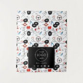 Table Runner Banner Business Logo Auto-onderdelen Wandkleed (Voorkant)