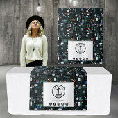 Table Runner Banner Business Logo Circuit Board Wandkleed