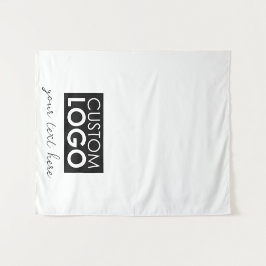 Table Runner Banner Business Logo Events Script Wandkleed (Voorkant (horizontaal))