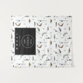 Table Runner Banner Business Logo Gevist Vis Wandkleed (Voorkant (horizontaal))