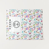 Table Runner Banner Business Logo Nail Artist Wandkleed (Voorkant (horizontaal))