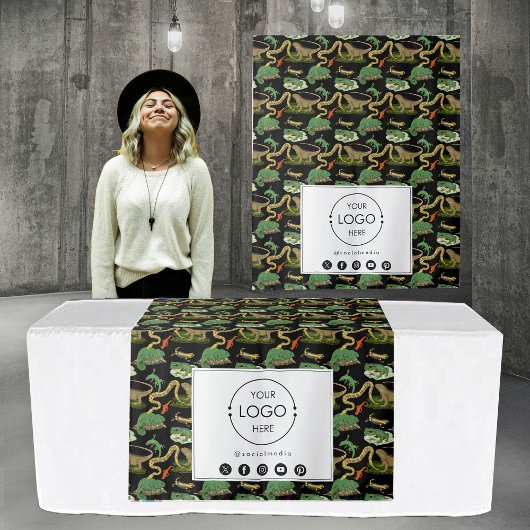 Table Runner Banner Business Logo Pet Reptile Wandkleed