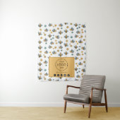 Table Runner Banner Business Logo Social Media Bee Wandkleed (In situ)