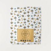 Table Runner Banner Business Logo Social Media Bee Wandkleed (Voorkant)