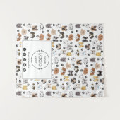 Table Runner Banner Business Logo Social Media Dog Wandkleed (Voorkant (horizontaal))