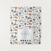 Table Runner Banner Business Logo Social Media Dog Wandkleed (Voorkant)