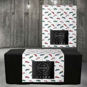 Table Runner Banner Business Logo Trucks Auto's Wandkleed