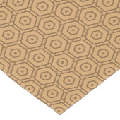 Table Runner - Bruin Hexagon Patroon Medium Tafelloper (Hoek)