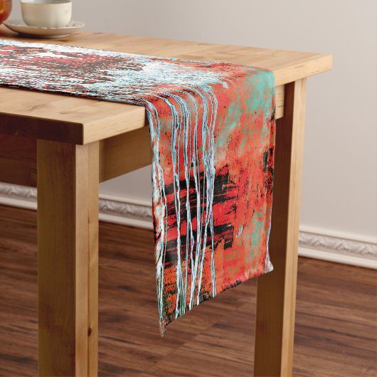 Table Runner – Corrosion Pulse Korte Tafelloper (Voorbeeld)