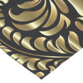 Table Runner - Drama in Black en Gold Korte Tafelloper (Hoek)