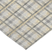 Table Runner Grey Pset & Gold Faux Glitter Lange Tafelloper (Hoek)