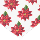 Table Runner Kerstmis Poinsettia Korte Tafelloper (Hoek)