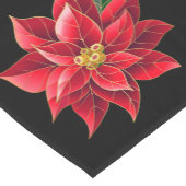 Table Runner Kerstmis Poinsettia Korte Tafelloper (Hoek)