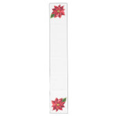 Table Runner Kerstmis Poinsettia Lange Tafelloper (Voorkant)