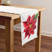 Table Runner Kerstmis Poinsettia Lange Tafelloper (Voorbeeld)
