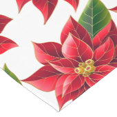 Table Runner Kerstmis Poinsettias Korte Tafelloper (Hoek)